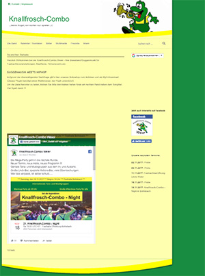 Knallfrosch-Combo Homepage