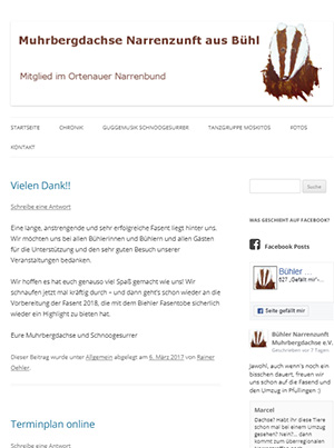 Muhrbergdachse Bühl Homepage